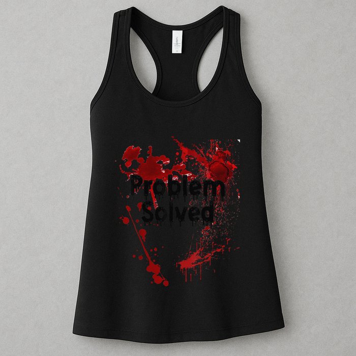 Problem Solved Halloween Print Womens Tank Top