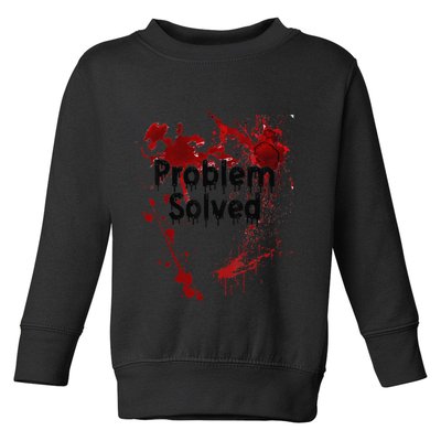 Problem Solved Halloween Print Toddler Sweatshirt