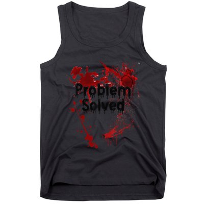 Problem Solved Halloween Print Tank Top