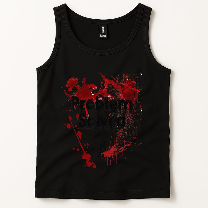 Problem Solved Halloween Print Tank Top