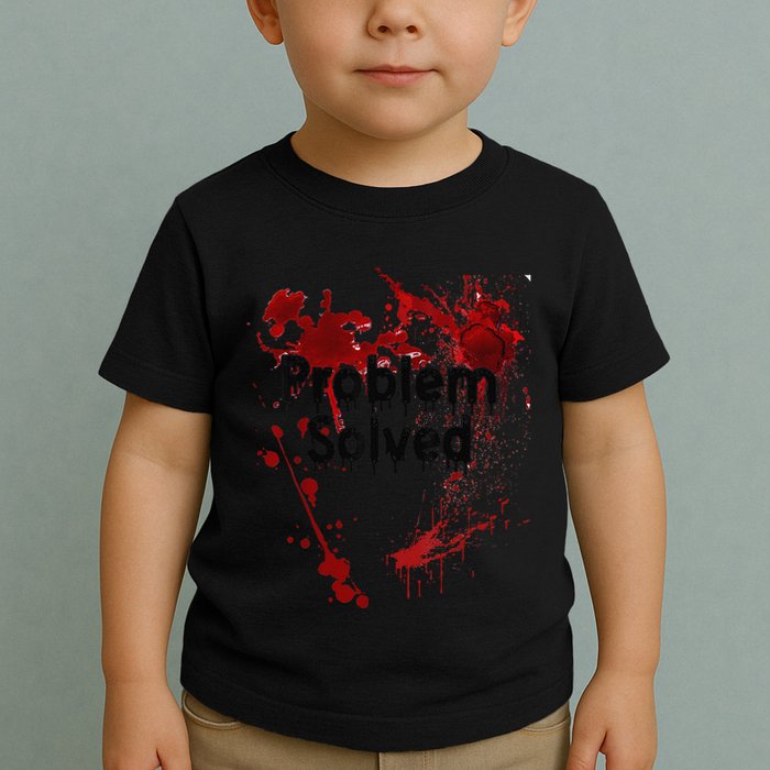 Problem Solved Halloween Print Toddler T-Shirt