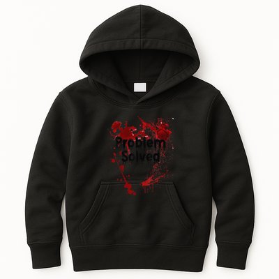 Problem Solved Halloween Print Kids Hoodie
