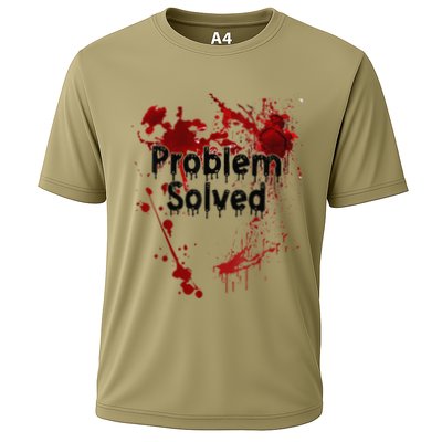 Problem Solved Halloween Print Cooling Performance Crew T-Shirt
