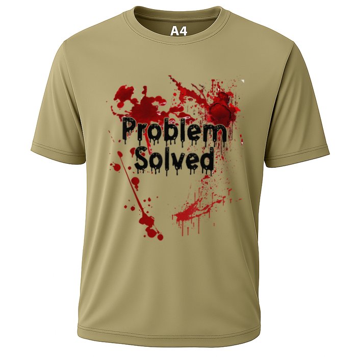 Problem Solved Halloween Print Cooling Performance Crew T-Shirt