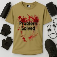 Problem Solved Halloween Print Cooling Performance Crew T-Shirt