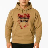 Problem Solved Halloween Print Hoodie