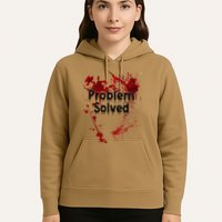 Problem Solved Halloween Print Hoodie