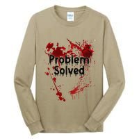 Problem Solved Halloween Print Tall Long Sleeve T-Shirt