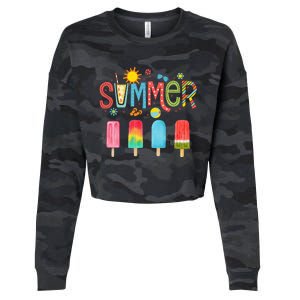 Popsicle Summer Hello Summer Cropped Pullover Crew