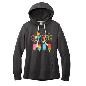 Popsicle Summer Hello Summer Women's Fleece Hoodie