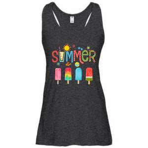 Popsicle Summer Hello Summer Ladies Essential Flowy Tank