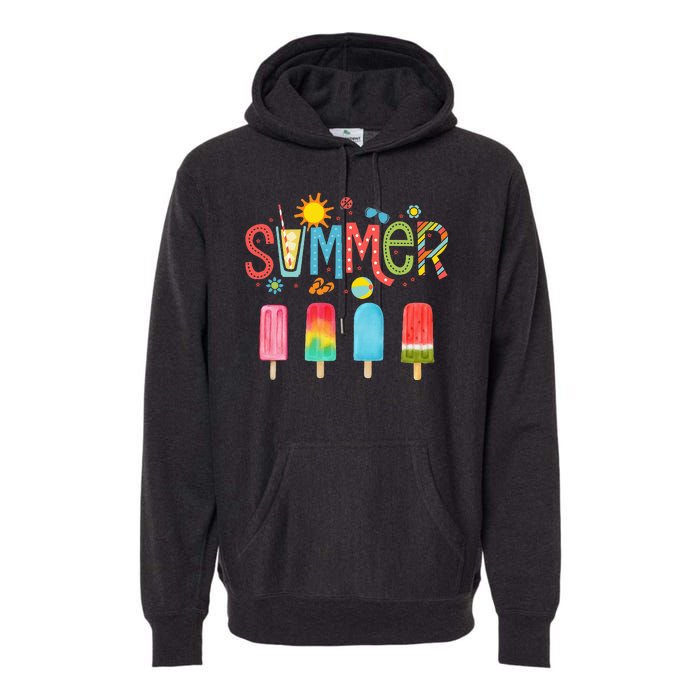 Popsicle Summer Hello Summer Premium Hoodie