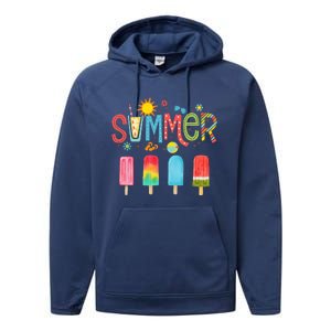 Popsicle Summer Hello Summer Performance Fleece Hoodie