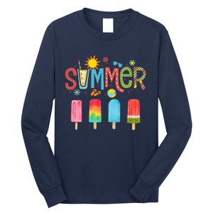 Popsicle Summer Hello Summer Long Sleeve Shirt