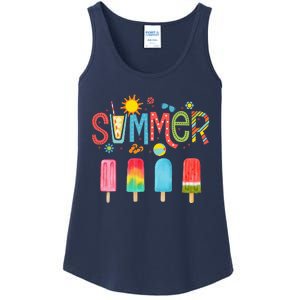 Popsicle Summer Hello Summer Ladies Essential Tank