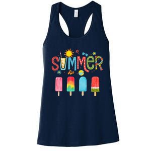 Popsicle Summer Hello Summer Women's Racerback Tank