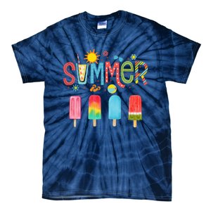 Popsicle Summer Hello Summer Tie-Dye T-Shirt