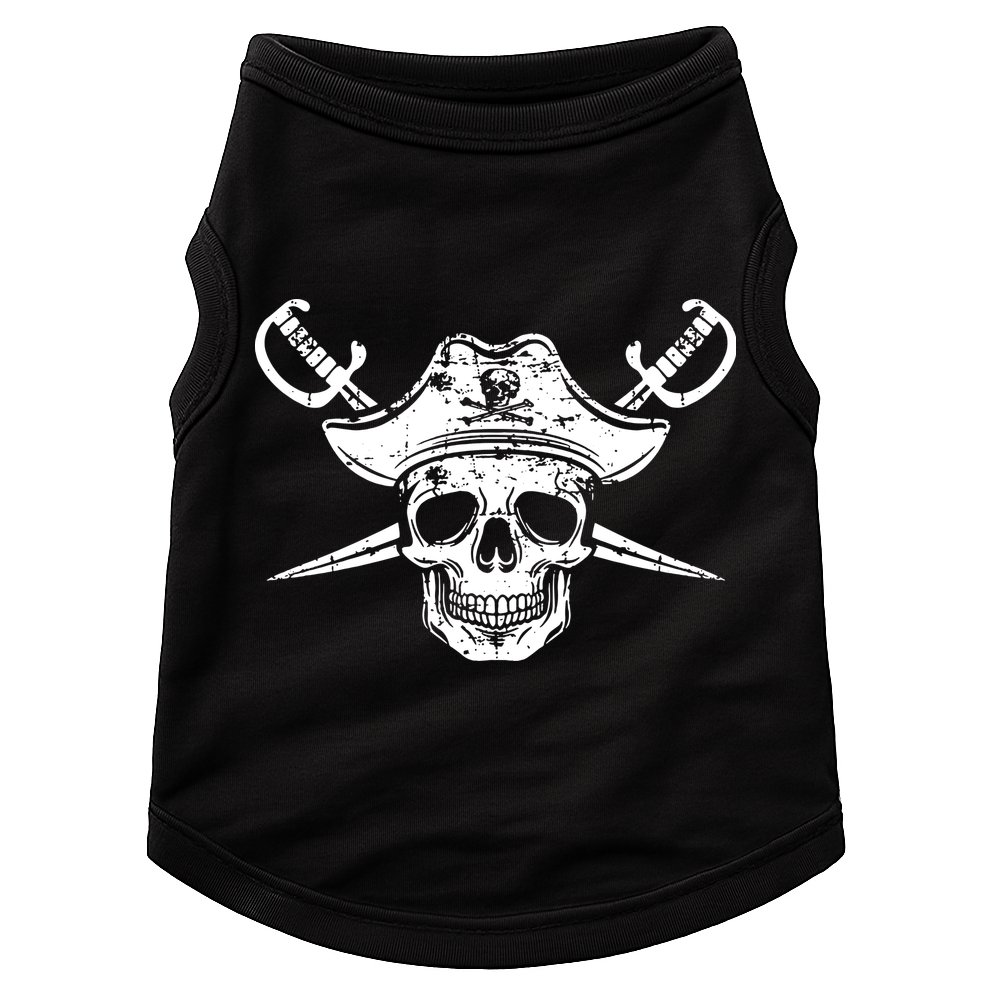 Pirate Skull Hat Swords Doggie Tank
