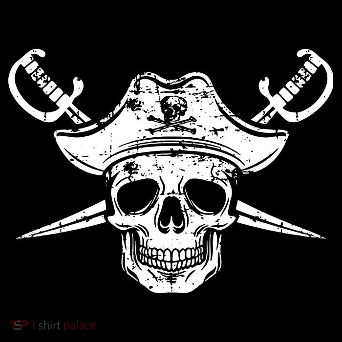 Pirate Skull Hat Swords Flatbill Hat