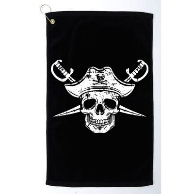 Pirate Skull Hat Swords Golf Towel