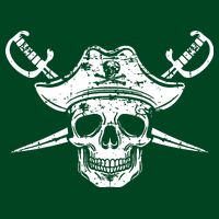 Pirate Skull Hat Swords Cooling Performance Crew T-Shirt