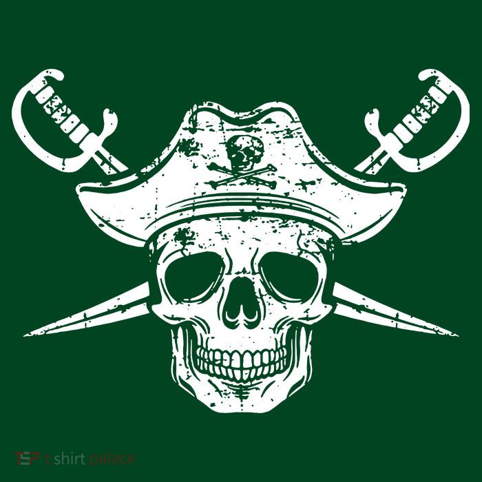 Pirate Skull Hat Swords T-Shirt