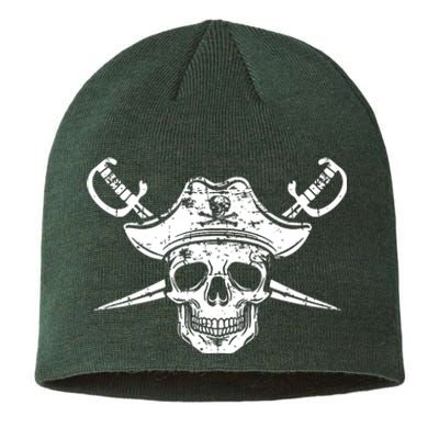 Pirate Skull Hat Swords Sustainable Beanie