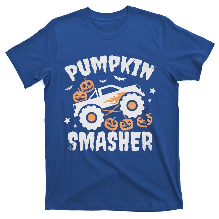 Pumpkin Smasher Halloween For Monster Truck Lover T-Shirt