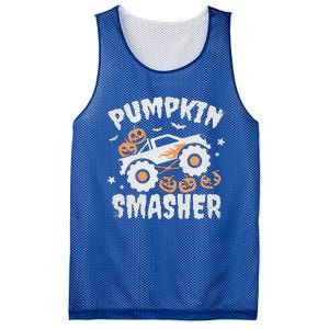 Pumpkin Smasher Halloween For Monster Truck Lover Mesh Reversible Basketball Jersey Tank