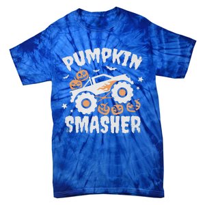 Pumpkin Smasher Halloween For Monster Truck Lover Tie-Dye T-Shirt