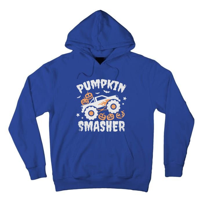 Pumpkin Smasher Halloween For Monster Truck Lover Tall Hoodie