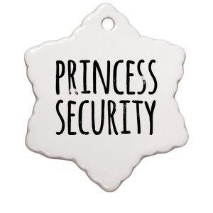 Princess Security Halloween Costume Dad Matching Easy Ceramic Star Ornament