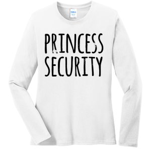 Princess Security Halloween Costume Dad Matching Easy Ladies Long Sleeve Shirt