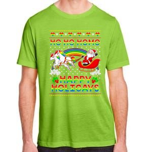 Pride Santa Ho Ho Homo Happy Holiugly Christmas Cool Gift Adult ChromaSoft Performance T-Shirt