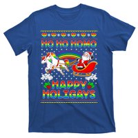 Pride Santa Ho Ho Homo Happy Holiugly Christmas Cool Gift T-Shirt