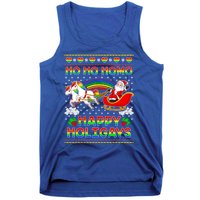 Pride Santa Ho Ho Homo Happy Holiugly Christmas Cool Gift Tank Top