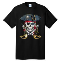 Pirate Skull Halloween Little Tall T-Shirt