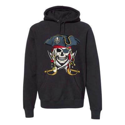 Pirate Skull Halloween Little Premium Hoodie