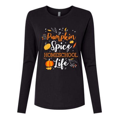 Pumpkin Spice Homeschool Life Allspice Halloween Fall Season Womens Cotton Relaxed Long Sleeve T-Shirt