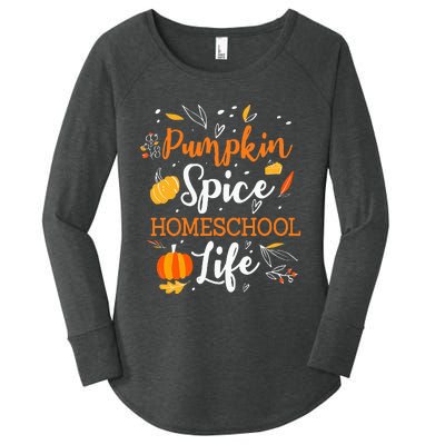 Pumpkin Spice Homeschool Life Allspice Halloween Fall Season Women's Perfect Tri Tunic Long Sleeve Shirt