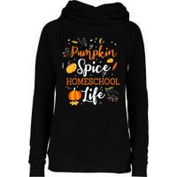 Pumpkin Spice Homeschool Life Allspice Halloween Fall Season Womens Funnel Neck Pullover Hood