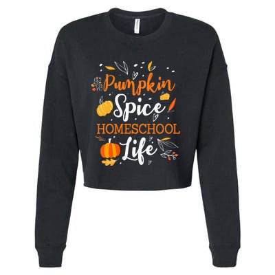 Pumpkin Spice Homeschool Life Allspice Halloween Fall Season Cropped Pullover Crew