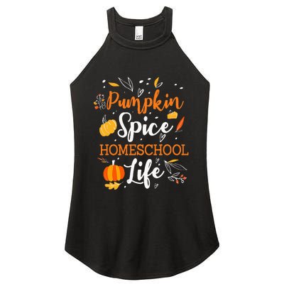 Pumpkin Spice Homeschool Life Allspice Halloween Fall Season Women's Perfect Tri Rocker Tank