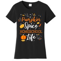 Pumpkin Spice Homeschool Life Allspice Halloween Fall Season Women's T-Shirt