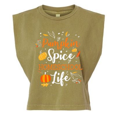 Pumpkin Spice Homeschool Life Allspice Halloween Fall Season Garment-Dyed Women's Muscle Tee