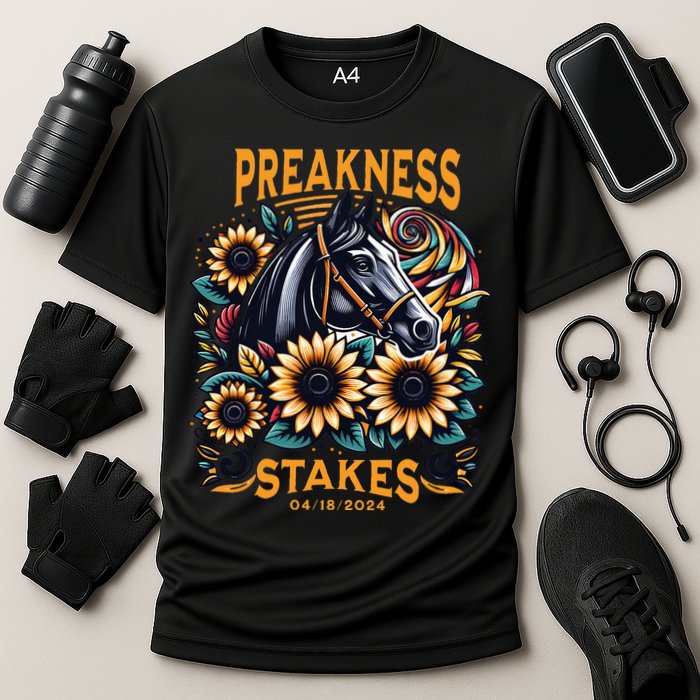 Preakness Stakes Horse Racing Cooling Performance Crew T-Shirt