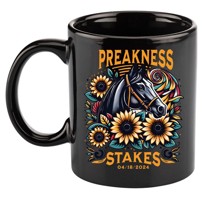 Preakness Stakes Horse Racing 11oz C Handle Ceramic Mug