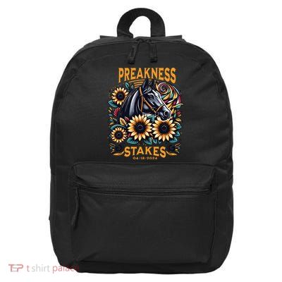 Preakness Stakes Horse Racing 16 in Basic Backpack