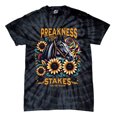 Preakness Stakes Horse Racing Tie-Dye T-Shirt