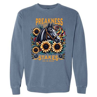 Preakness Stakes Horse Racing Garment-Dyed Sweatshirt